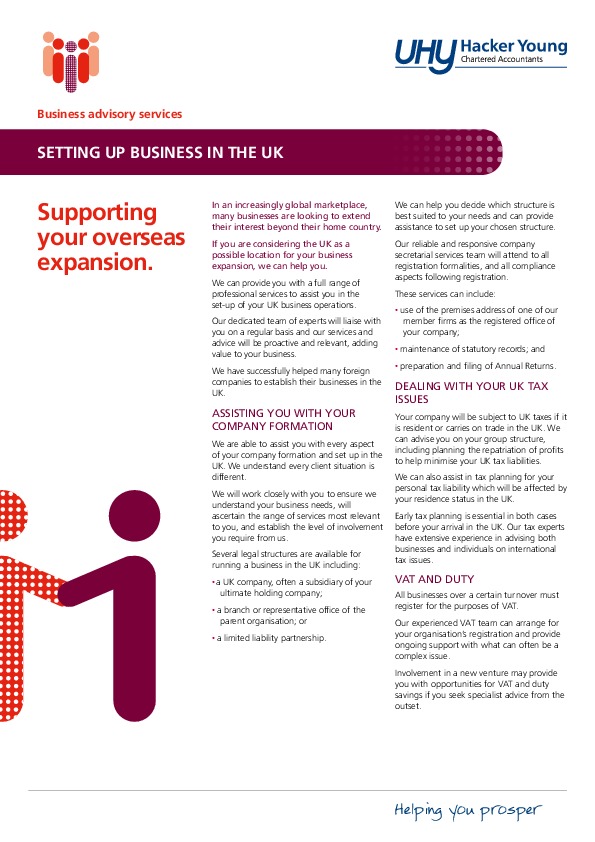 Setting up business in the UK