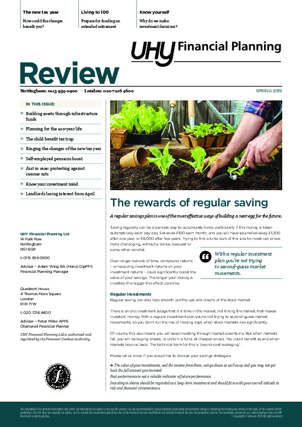 UHY Financial Planning review – Spring 2019