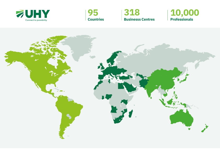 UHY global map