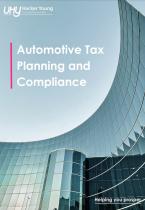 Automotive tax brochure font cover