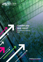 Front cover of our 2023 Gender Pay Gap report