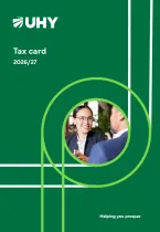 UHY Hacker Young tax card 2026/27