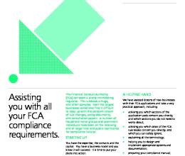 FCA compliance