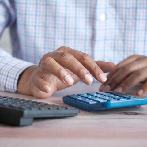 calculator man